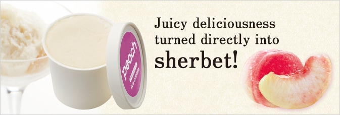 Wakayama Peach Sherbet