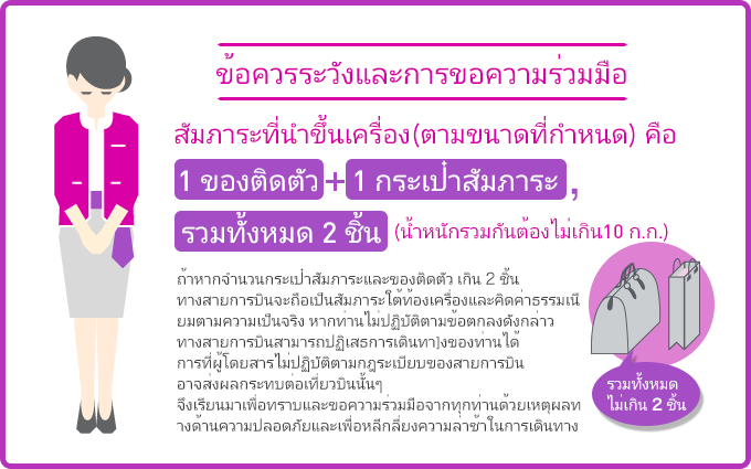 การนำสัมภาระขึ้นเครื่อง