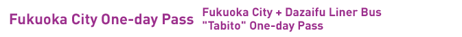 Fukuoka City One-day Pass