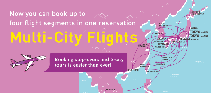 Now you can book up to four flight segments in one reservation!Multi-City Flights