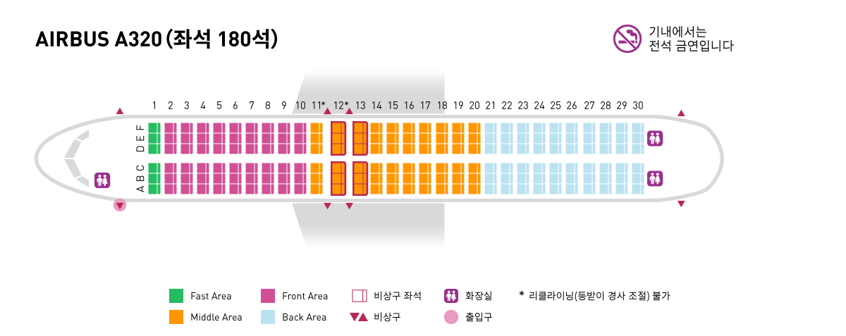 A320 좌석 배치도