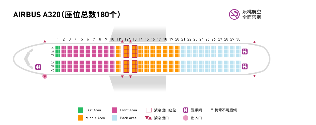 A320 座位图