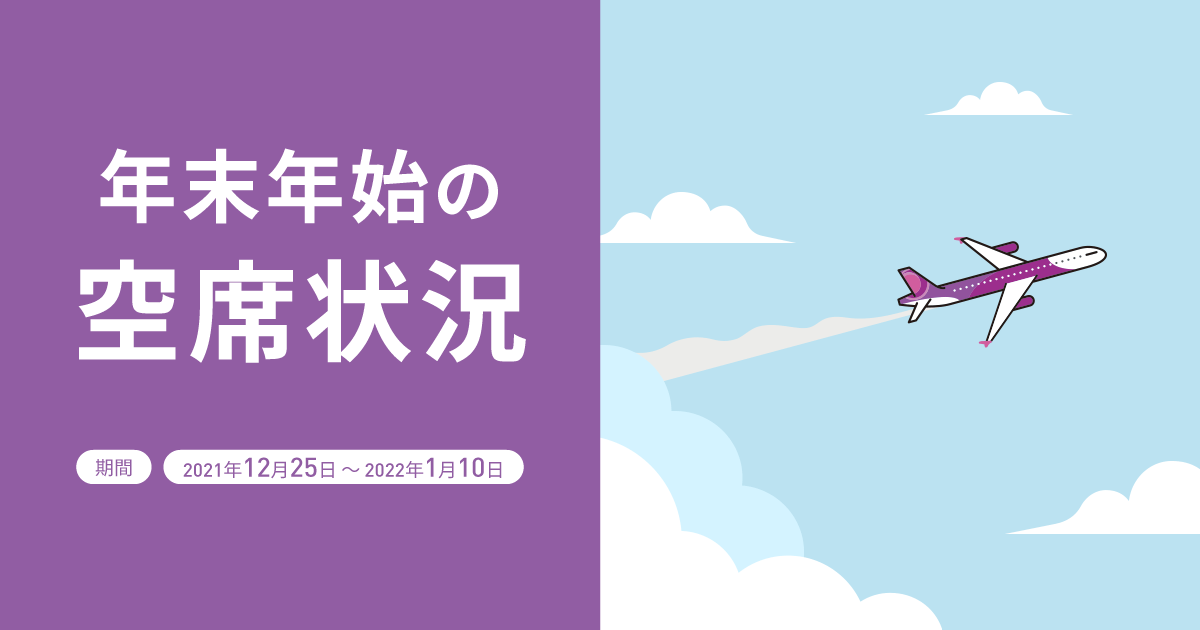 年末年始の空席状況 年末年始の空席状況