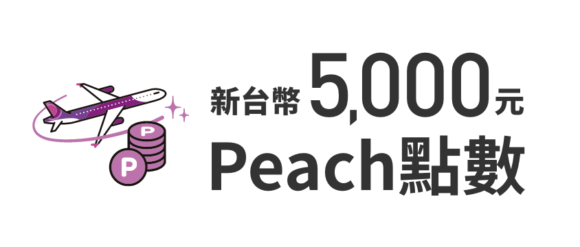 新台幣5,000元Peach點數