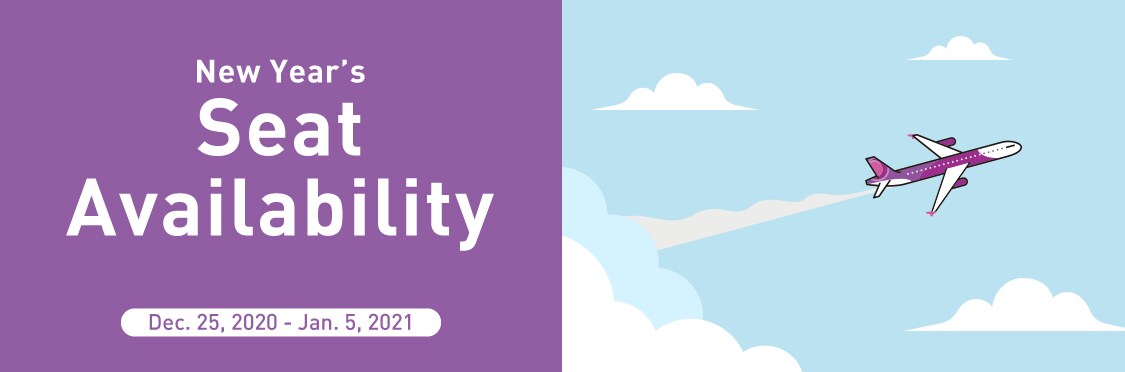 New Year's Holidays Seat Availability New Year's Holidays Seat Availability