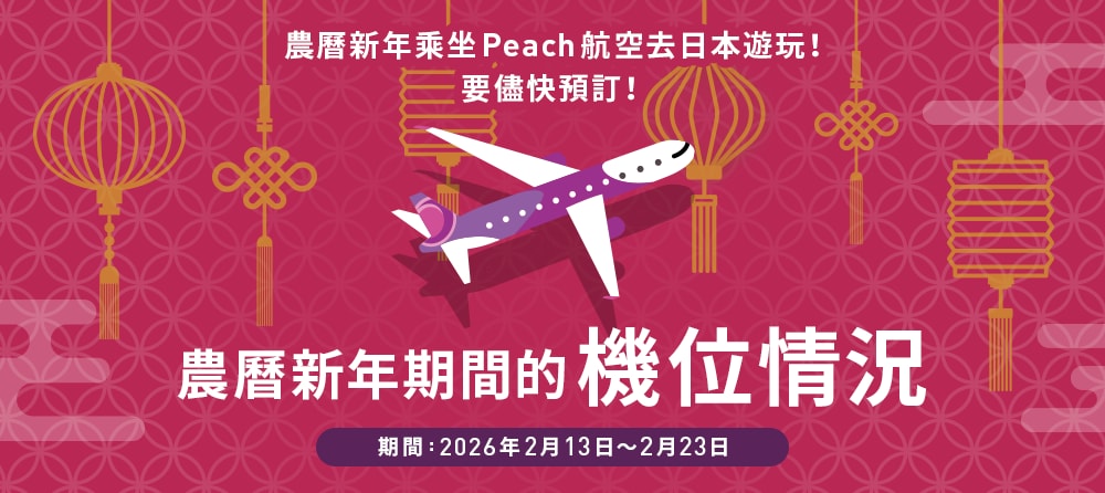 農曆新年期間的機位情況