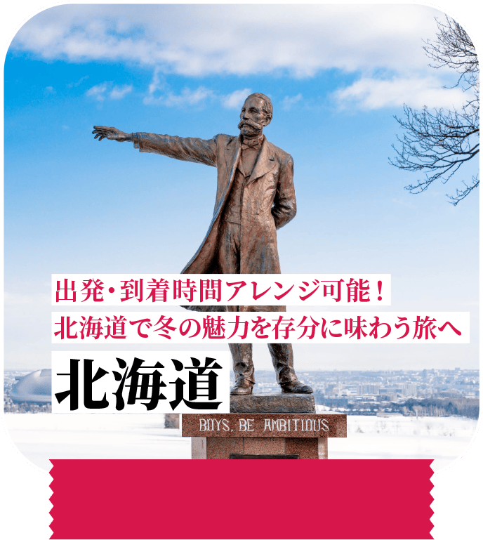 出発・到着時間アレンジ可能！札幌で冬の魅力を存分に味わう旅へ 北海道