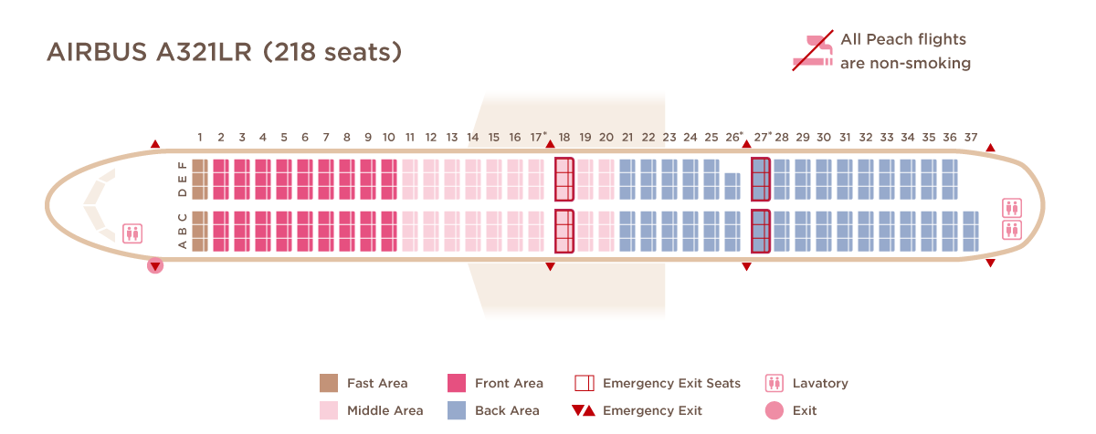 A321LR Seat Map