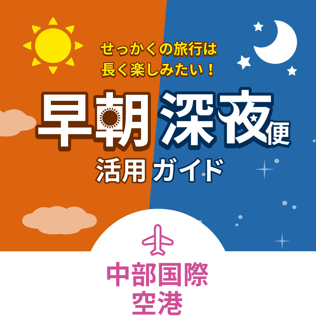 せっかくの旅行は長く楽しみたい！早朝深夜便活用ガイド 中部国際空港