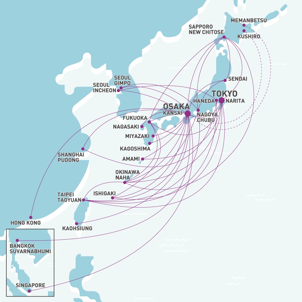 Peach Route Map