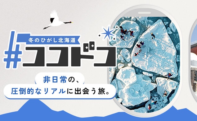 冬のひがし北海道 #ココドコ 非日常の圧倒的なリアルに出会う旅 / 女満別 / 釧路