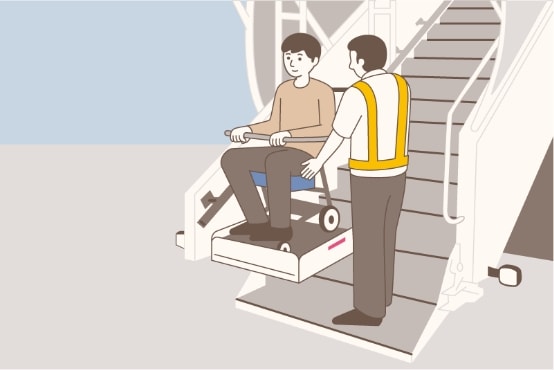 リフト付きタラップ