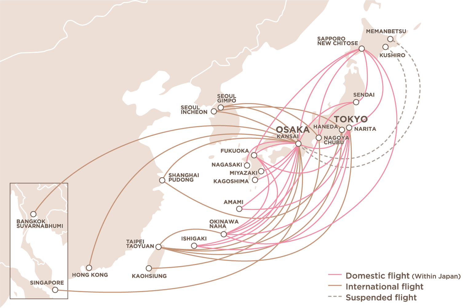 Peach Route Map