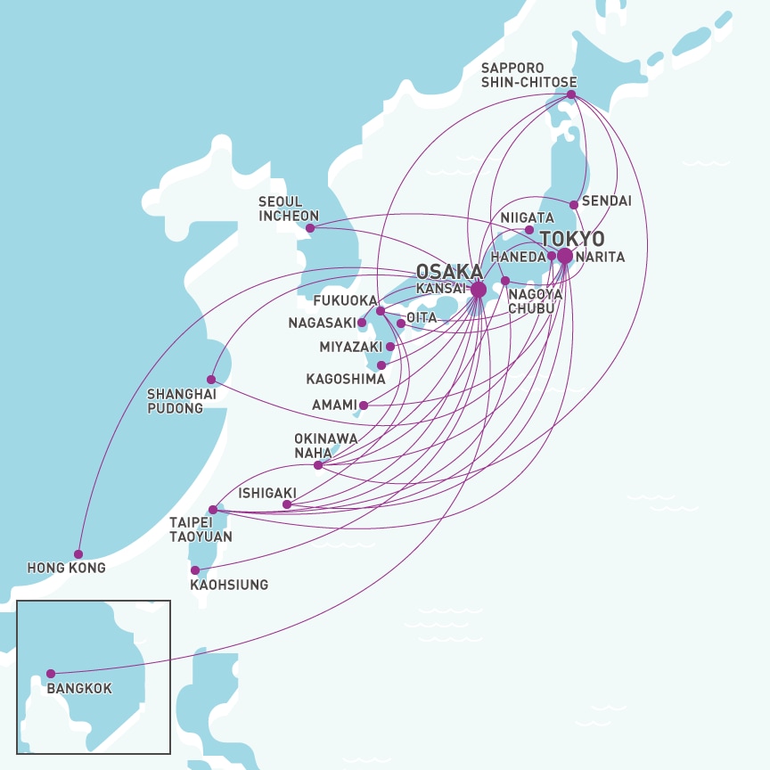 Peach Route Map