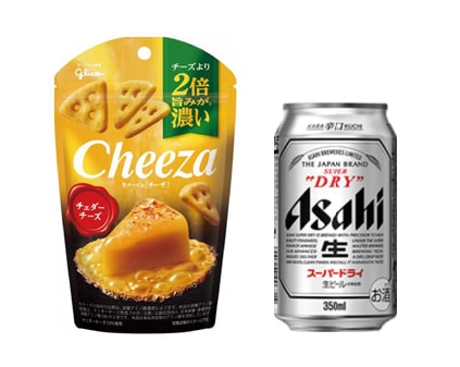 アサヒ スーパードライ&グリコ チーザ