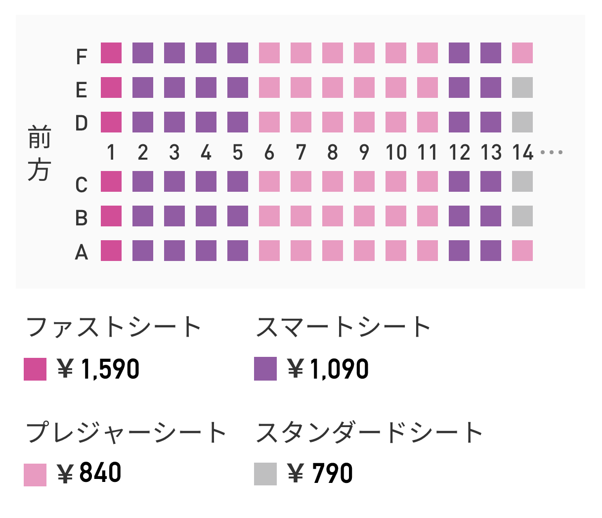 Peachの座席