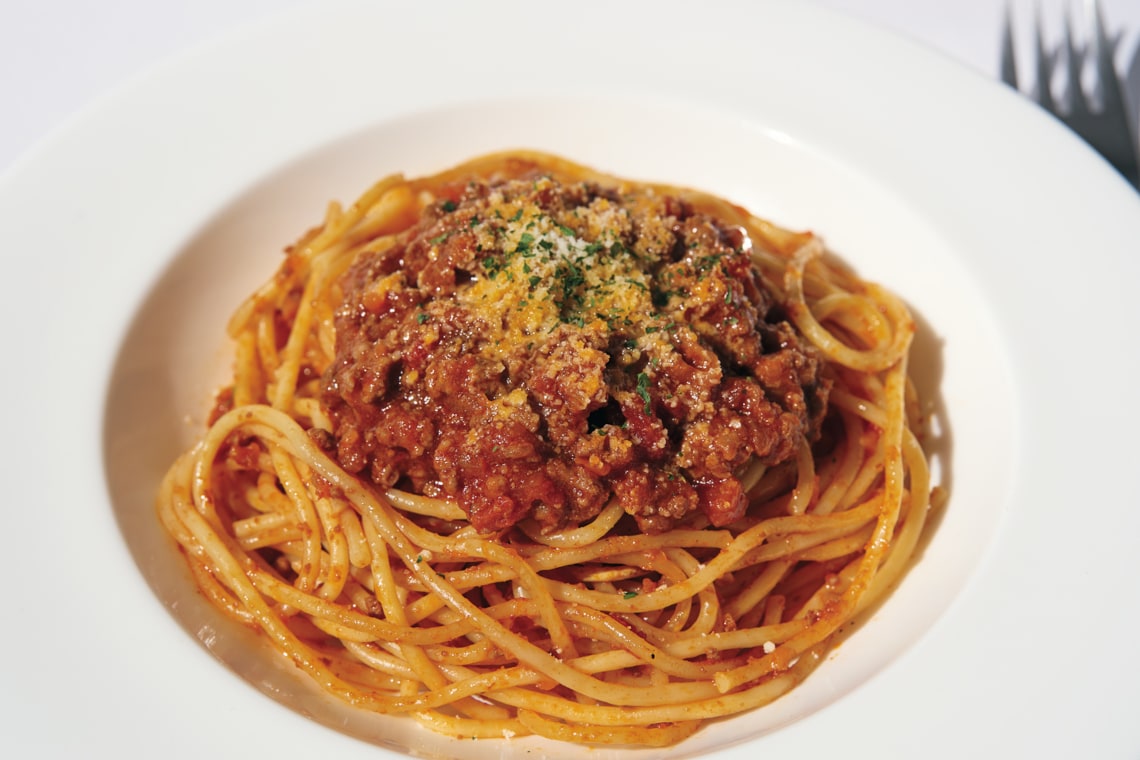 Rich Meat Sauce Spaghetti