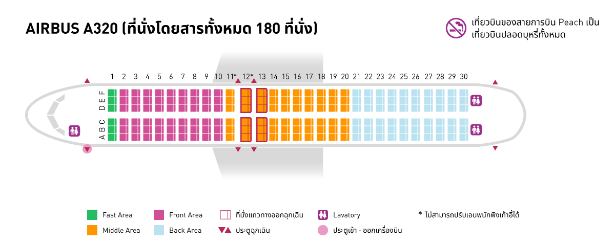 A320 Seat Map