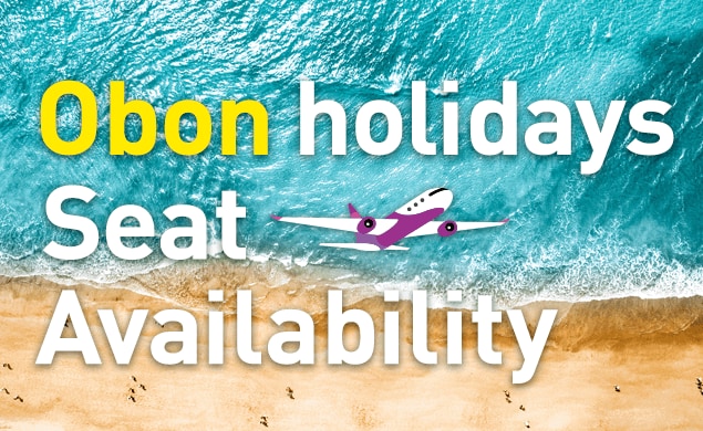 Obon Holidays Seat availability