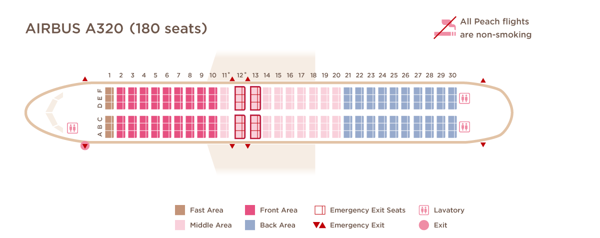 A320 Seat Map
