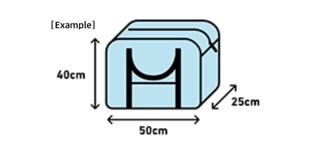 The size and weight of carry-on baggage