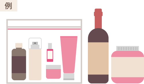 図説：機内持ち込みが可能なサイズ