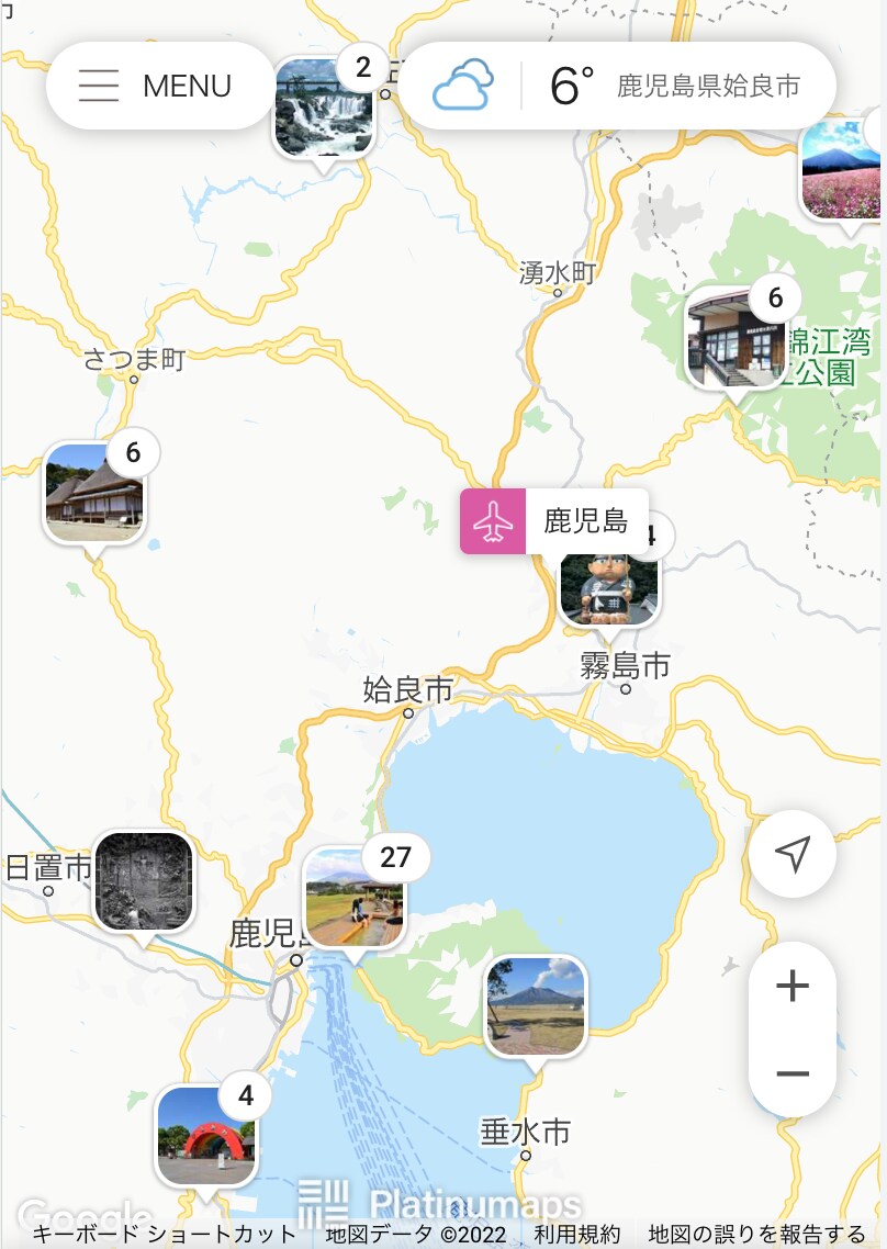 tabinocoエリアマップ