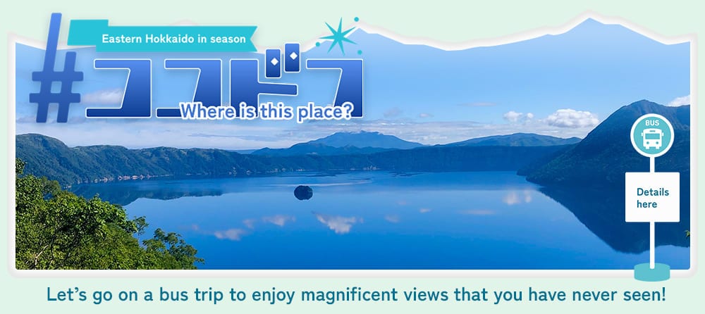 Where is this place? Travel around eastern Hokkaido on a sightseeing bus!