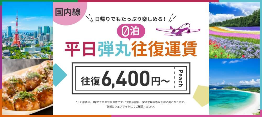 平日弾丸！0泊の旅 博覧会peachのゼロ博