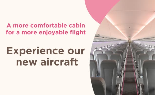 Experience our new aircraft "Airspace"