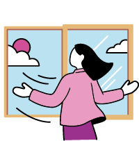 When indoors, don’t forget to keep the room ventilated.