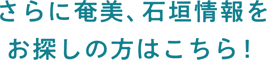 さらに奄美、石垣情報をお探しの方はこちら!