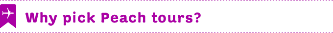 Why pick Peach tours?