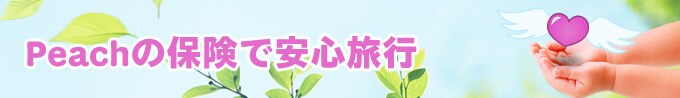 Peachの保険で安心旅行
