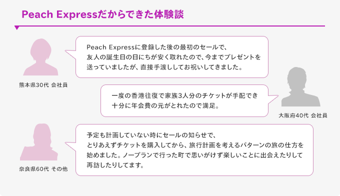 Peach Expressだからできた体験談