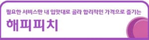 필요한 서비스안 내 입앗대로 골라 합리적인 가격으로 즏가는 해피피지