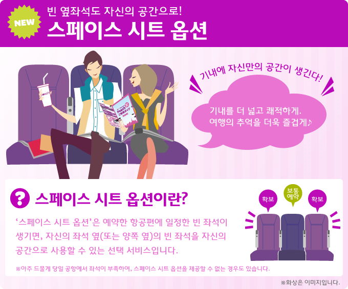 스페이스 시트 옵션